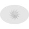 Ekena Millwork Standard Dalton Spiral Rosette With Square Edge, 3"W x 2"H x 1/2"P ROSP030X020X050DAL12 - alternate 4